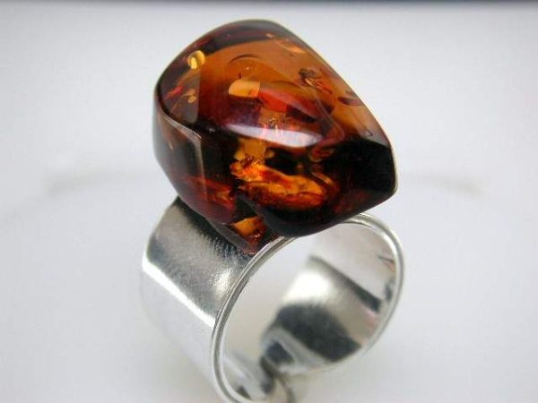 STER. AMBER RING