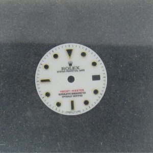 LADIES WHITE YACHTMASTER DIAL.