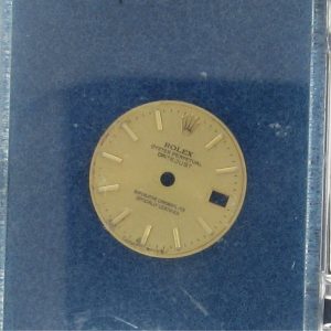 LADIES ROLEX CHAMPAIGN DATEJUST QUICKSET DIAL.