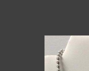 925 ROUND BEAD NECKLACE 17.5" 13.9G