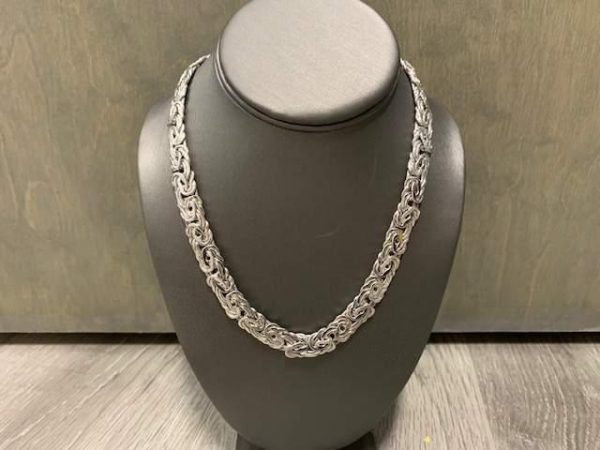 14K W/G BIZENTINE NECKLACE 26.0 DWT