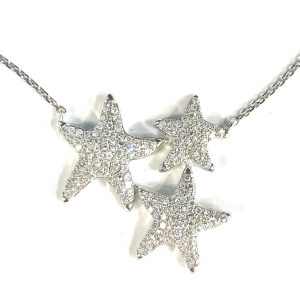 TRIPLE STARFISH NECKLACE