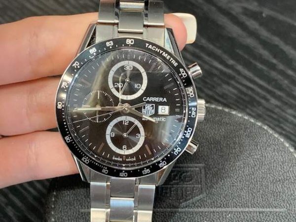 STAINLESS STEEL TAG HEUER CARRERA CAL 16 CHRONOGRAPH AUTOMATIC