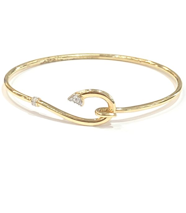 FISHHOOK BANGLE BRACELET