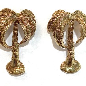 GOLD PALM TREE EARRINGS