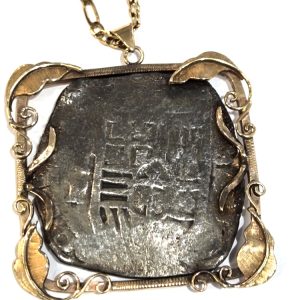 BEZEL SET COIN PENDANT