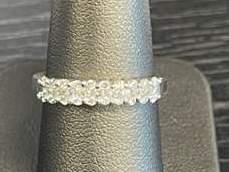 14K WHITE GOLD DIAMOND BAND 1.00CT 2.3DWT