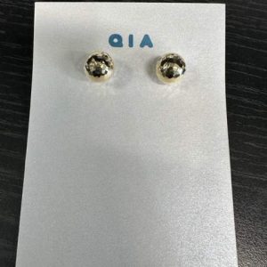 14K YELLOW GOLD LARGE BALL STUDS 1.15GR