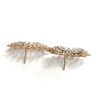 TWO-TONE ROSE AND WHITE GOLD LADIES DIAMOND FASHION EARRINGS - Image 3