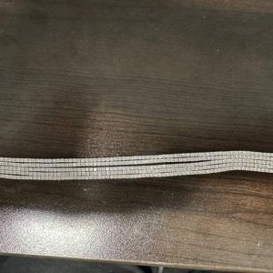 14K WHITE GOLD DIAMOND BRACELET 5 STRAND 420 ROUND DIAMONDS 19.9CTS 19.2 DWT