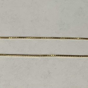 14K Y/G 18" BOX LINK CHAIN
