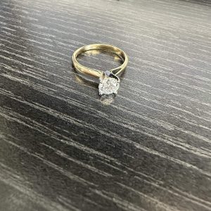 14K YELLOW GOLD LAB GROWN DIAMOND ENGAGEMENT RING 1CT
