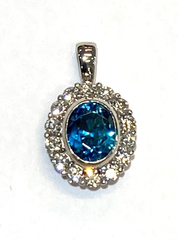 BLUE ZIRCON PENDANT