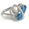 DIAMOND AND BLUE TOPAZ FASHION RING - Image 2