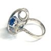 DIAMOND AND BLUE TOPAZ FASHION RING - Image 3