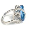 DIAMOND AND BLUE TOPAZ FASHION RING - Image 5