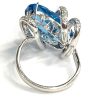 DIAMOND AND BLUE TOPAZ FASHION RING - Image 4
