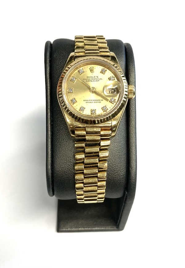 18K YELLOW GOLD LADIES ROLEX PRESIDENT